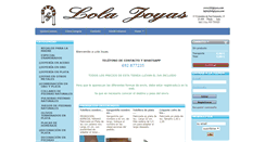 Desktop Screenshot of lolajoyas.com